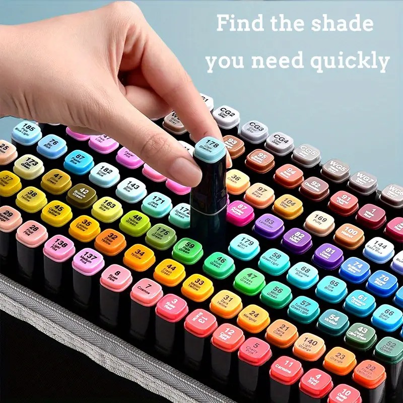 Gambar produk Toddi Spidol Dual Side Fine Art Brush Art Marker Set 120 Warna - CY-006