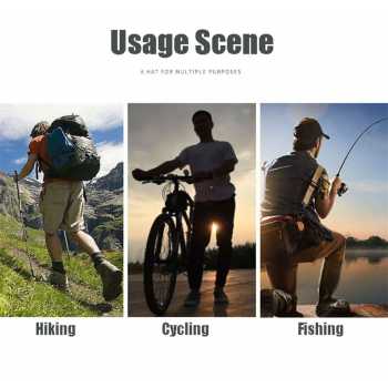 Gambar produk Rhodey Topi Rimba Outdoor Anti UV Fishing Boonie Hat Polyester - TM34