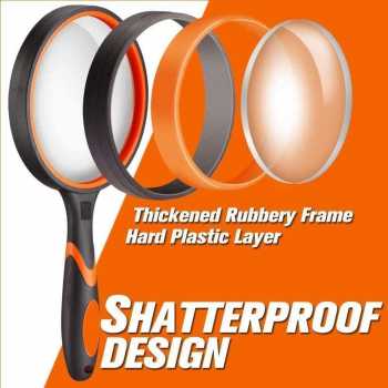 Hand Magnifier. 65mm Diameter X2 Magnification, Glass Lens - ALS