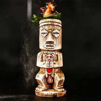 Loveyalty Gelas Keramik Kopi Teh Hawaiian Tiki Ceramic Cup - LY-40