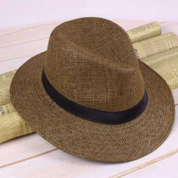 Gambar produk Yingrui Topi Fedora Unisex Laken Hat Jazz Classic Vintage - M-58