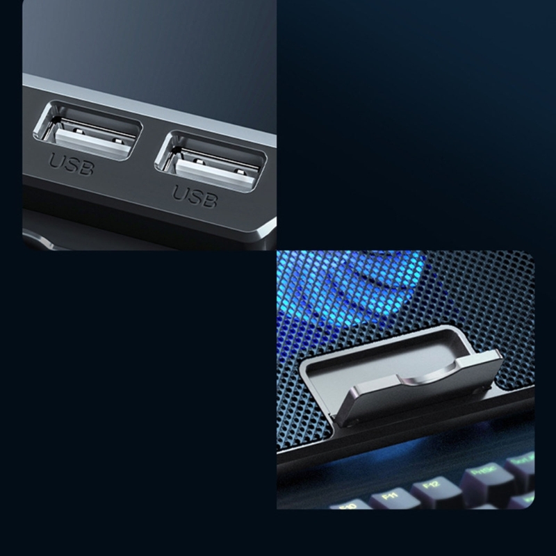 Gambar produk ICE COOREL Cooling Pad Laptop Gaming Kipas Pendingin 6 Fan 15.6 Inch - A9