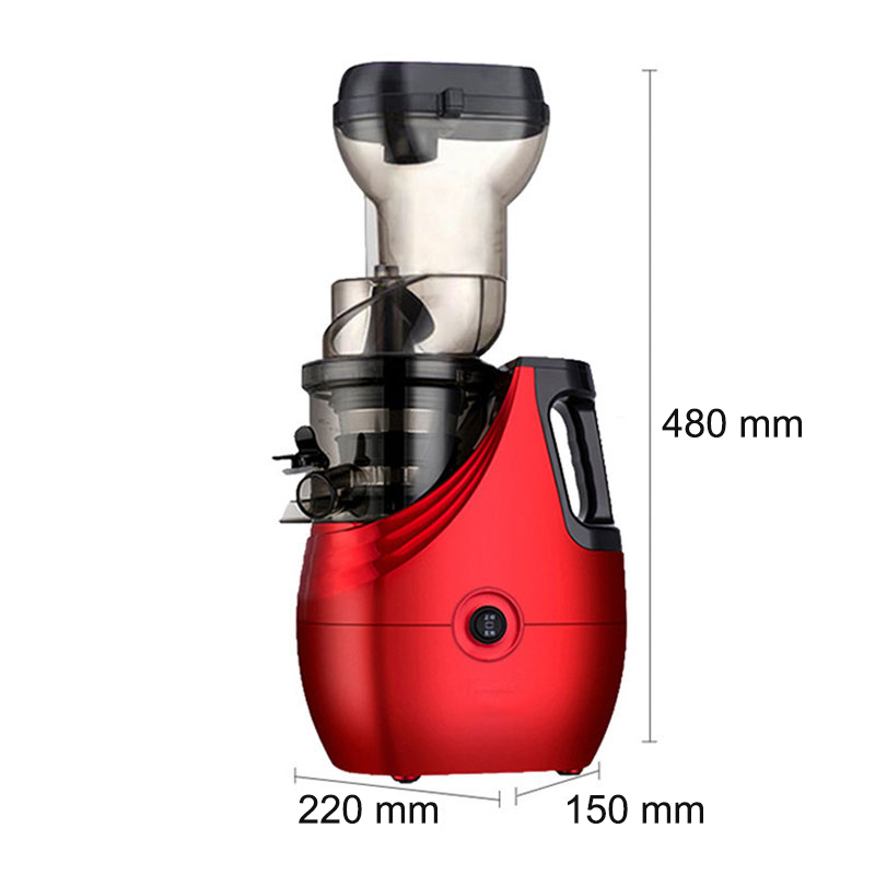 Slow Joe Machine QUDAYE Slow Juicer Big Mouth Extractor Machine 150W - JE-B02B - Red
