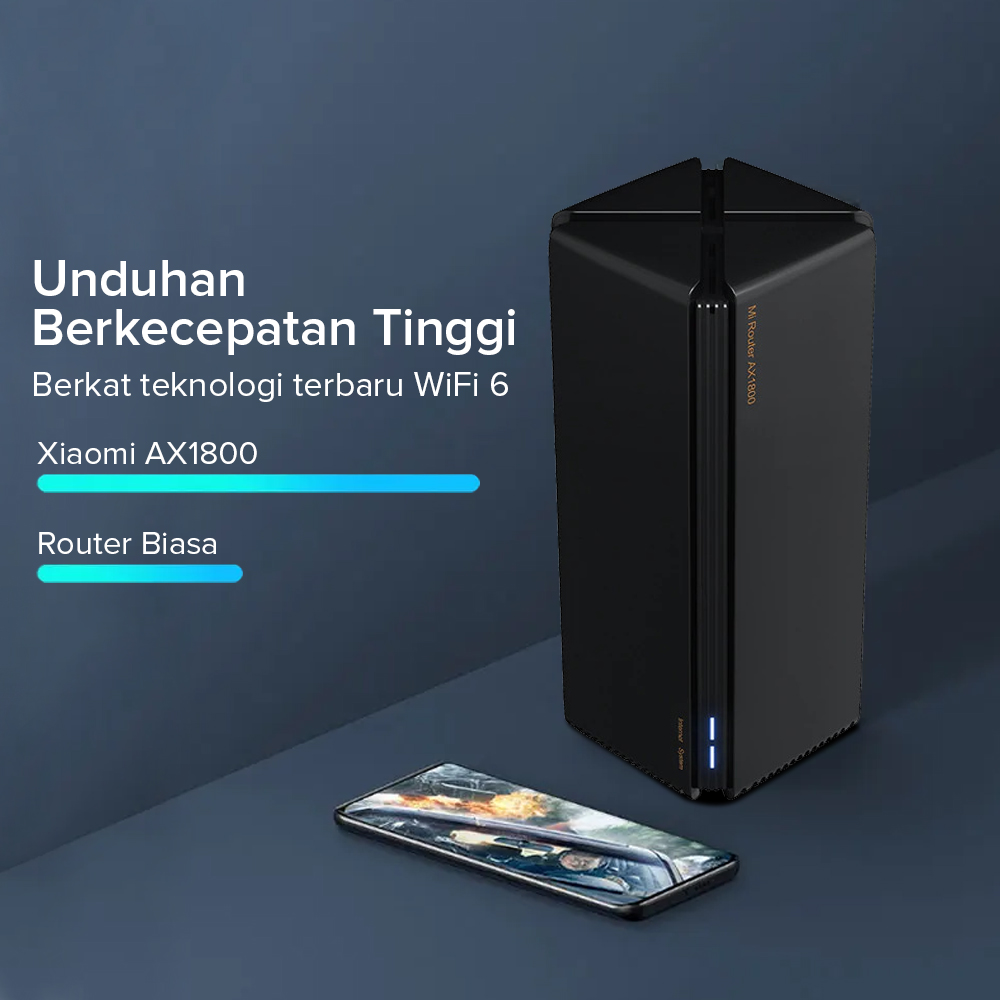 Gambar produk Xiaomi Router WiFi 6 Gigabit 2.4G 5GHz 5-Core Dual-Band Router - AX1800 - 1