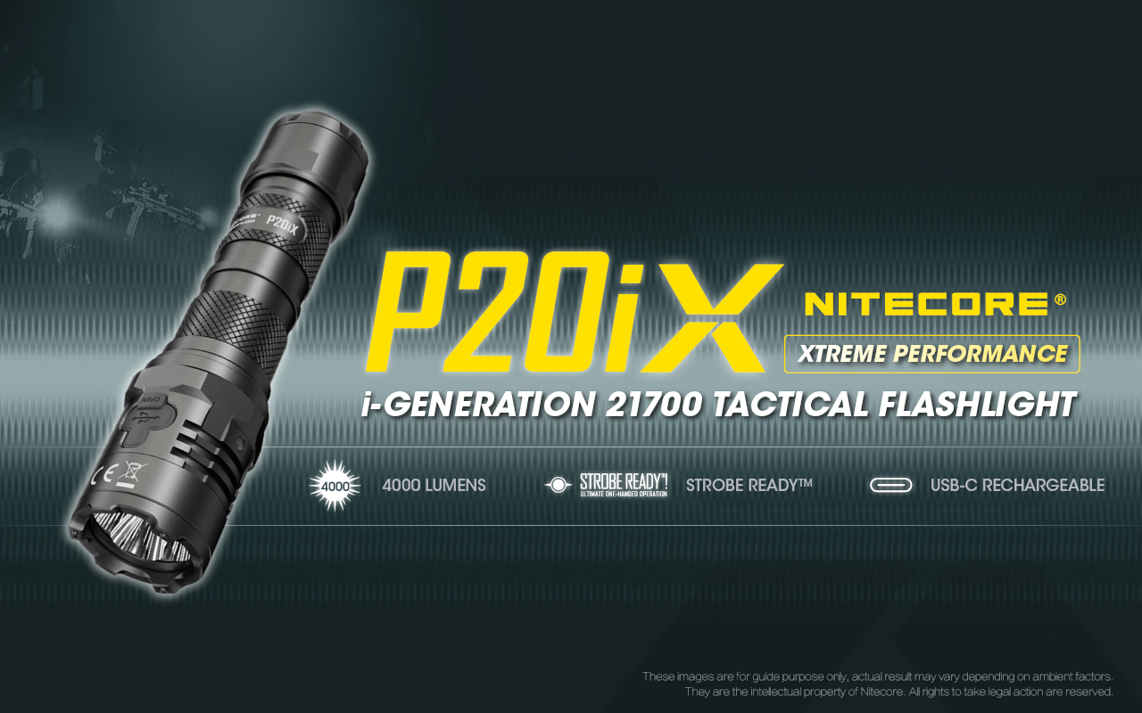 Gambar produk NITECORE Senter Taktikal LED CREE XP-L2 V6 4000 Lumens - P20iX