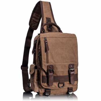 Gambar produk ZUO LUN DUO Tas Selempang Sling Bag Crossbody Canvas Retro Style Large - 8596