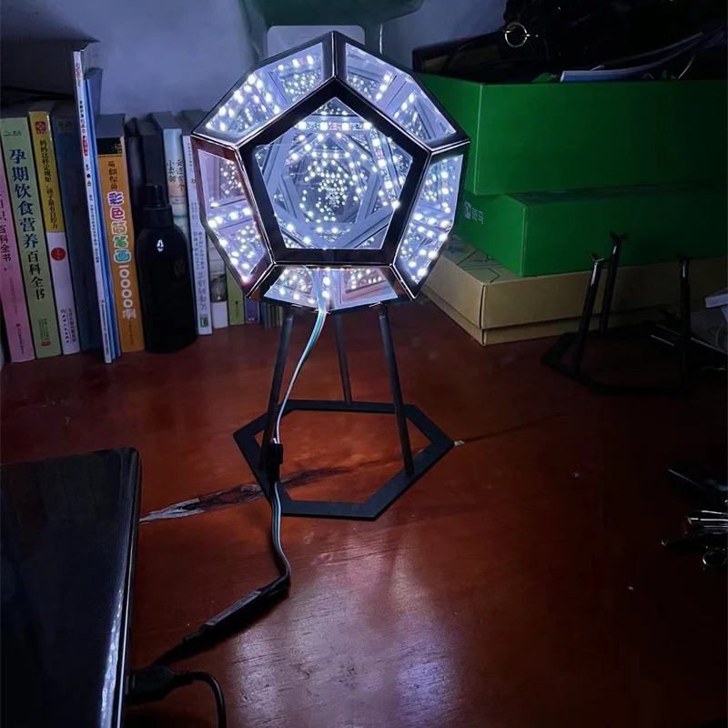 Chad Lampu Dekorasi 3D Dodecahedron LED Night Light RGB 5W – CD5W
