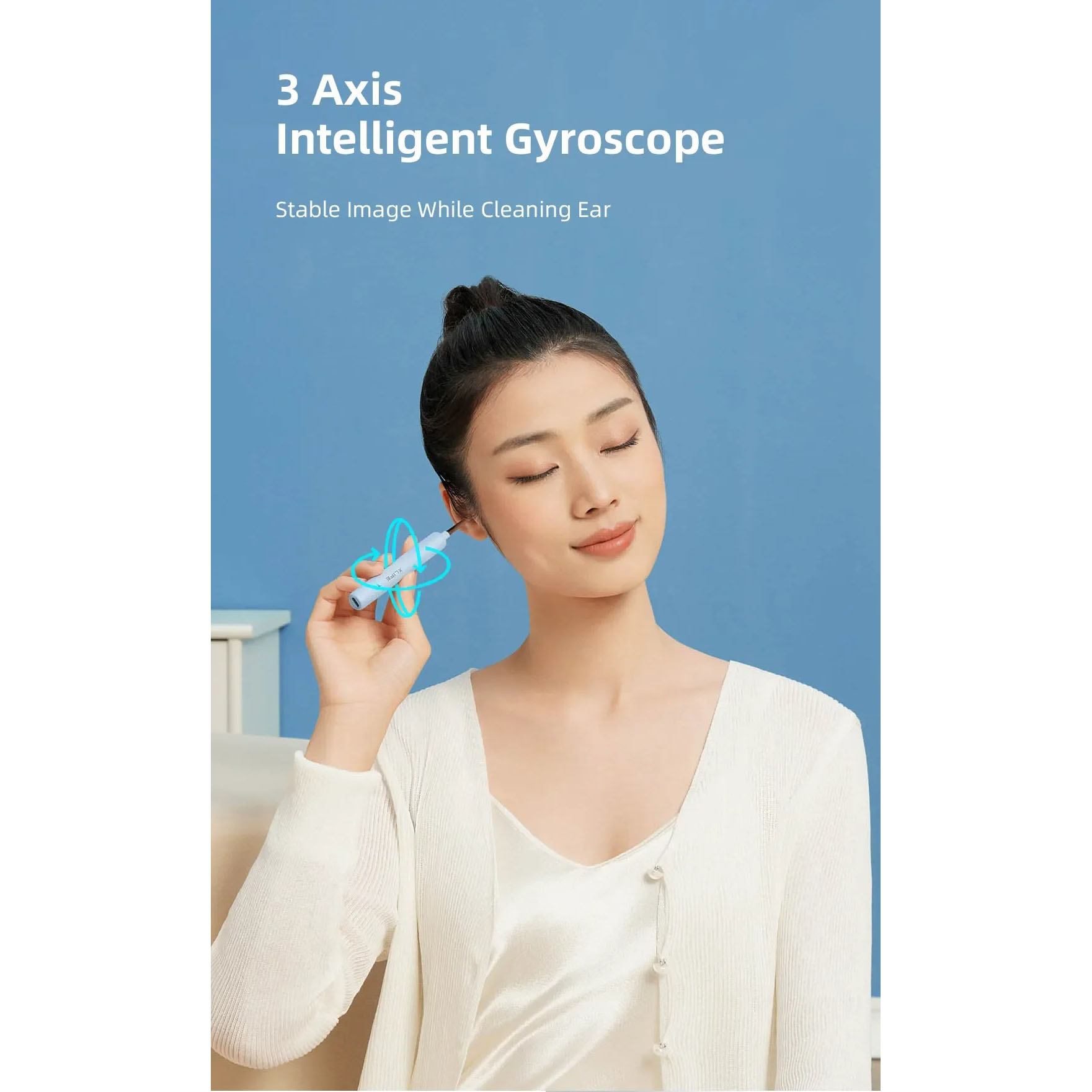 XLIFE Kamera Endoskopi Pembersih Telinga Otoskop Endoscope HD WiFi X3