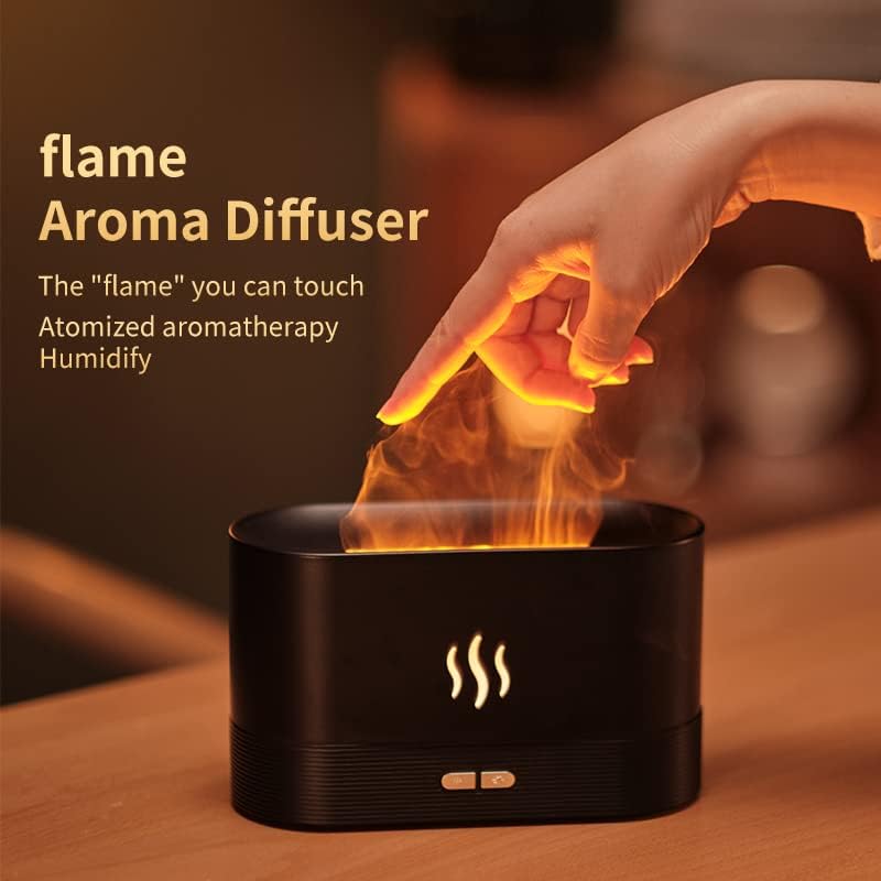 Gambar produk REUP Flame Air Humidifier Aromatherapy Essential Oil Diffuser 7 Color - SL-169