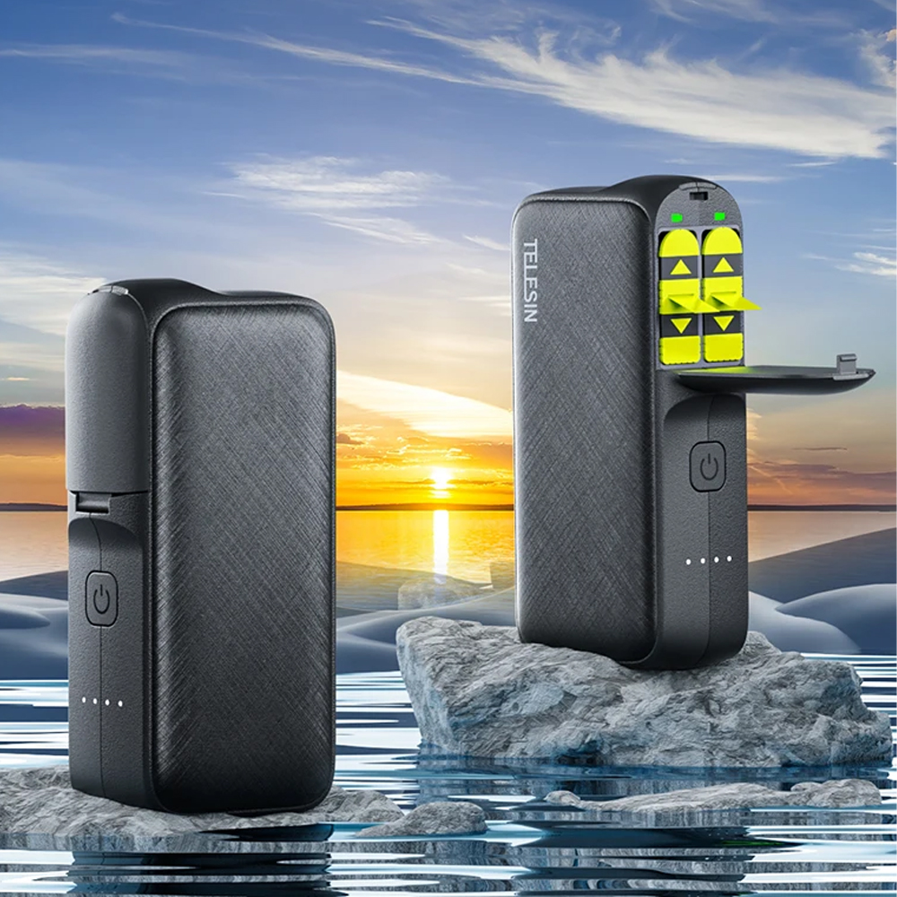 TELESIN Power Bank Charger Box GoPro Hero 2 Slot 10000mAh - GP-PB-001 Gambar produk TELESIN Power Bank Charger Box GoPro Hero 2 Slot 10000mAh - GP-PB-001