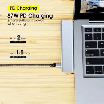 Gambar produk SATACHI USB Hub Type C Macbook 7in2 USB Type C HDMI Micro SD PD - BYL-2101