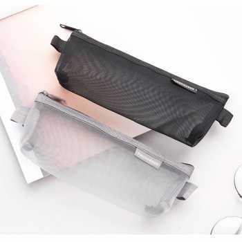 Gambar produk HeChooses Tas Make Up Kosmetik Transparent Mesh Triangle - KS34