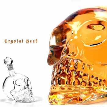 Gambar produk OUTAD Botol Kaca Tengkorak Crystal Skull Vodka Bottle 750ml - BKT750