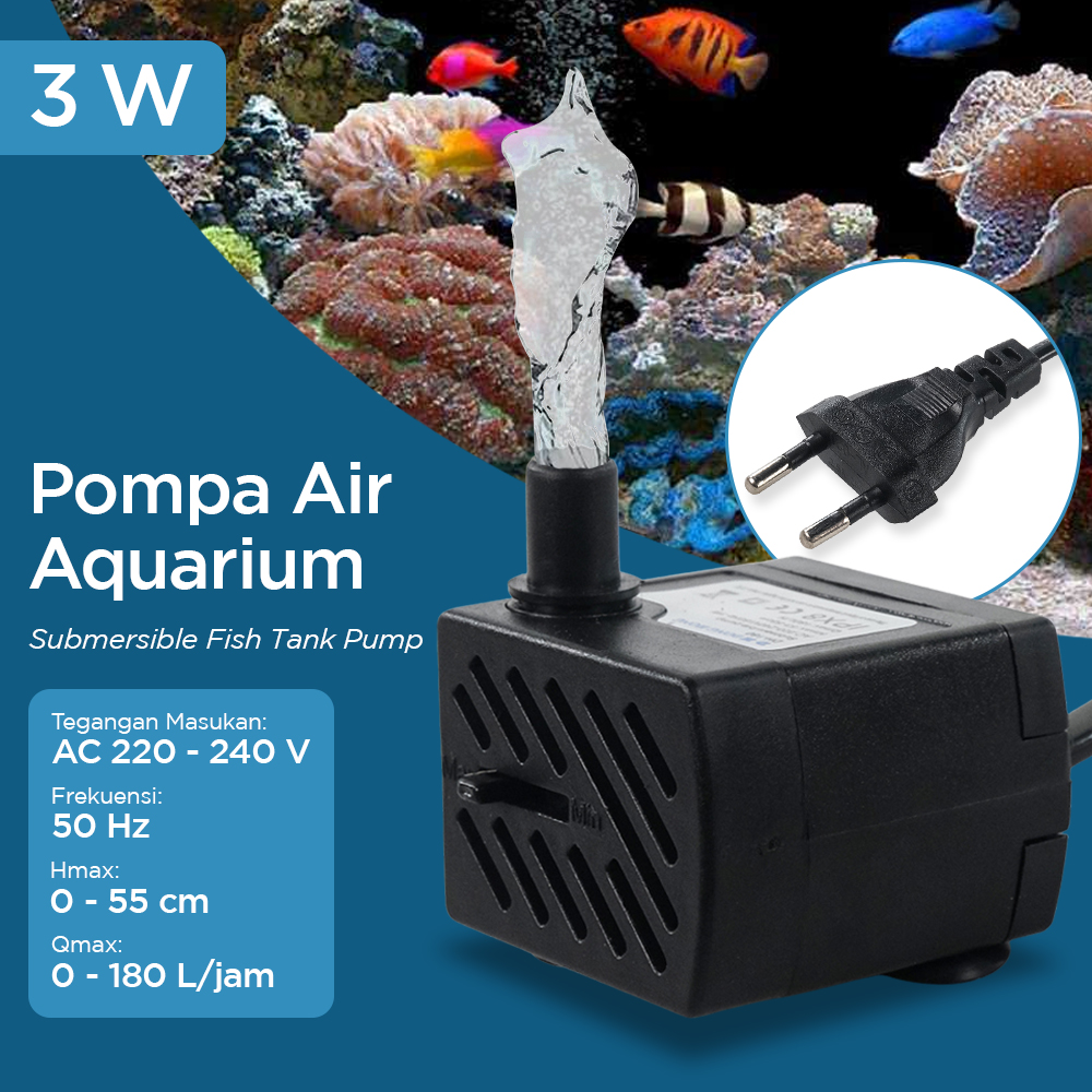 DONG HONG Pompa Air Aquarium Ikan Submersible Pump Fish Tank 220240V