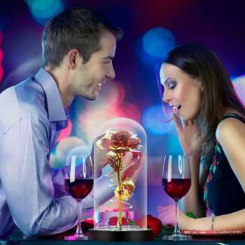 Gambar produk TaffHOME Lampu Meja Hias LED Galaxy Rose Eternal Colorful Light - MSFRG-003
