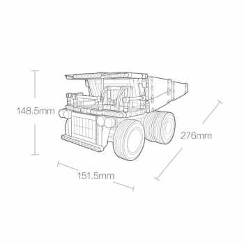 Gambar produk Xiaomi Mainan Truk Tambang Lego 530 Building Blocks Moveable - MTJM01IQI