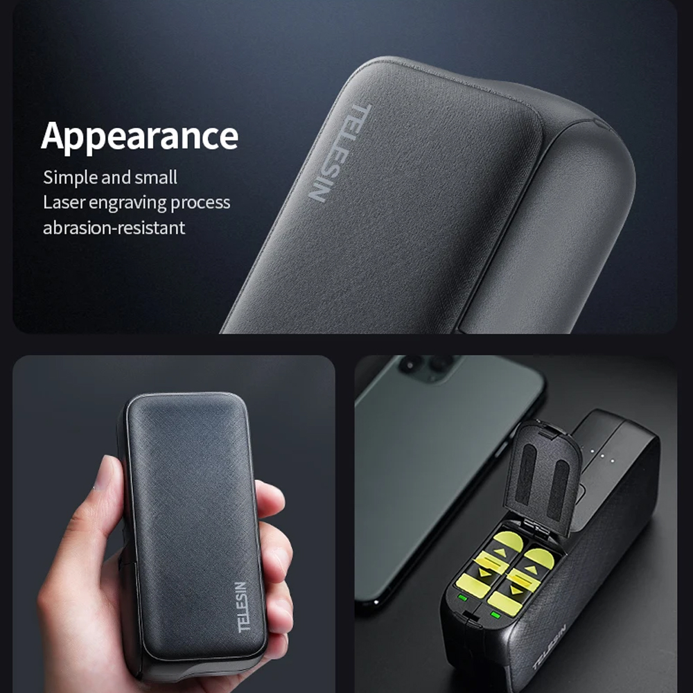 TELESIN Power Bank Charger Box GoPro Hero 2 Slot 10000mAh - GP-PB-001 Gambar produk TELESIN Power Bank Charger Box GoPro Hero 2 Slot 10000mAh - GP-PB-001