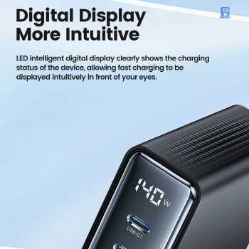 Gambar produk Toocki Charger Station Fast Charging Multi Port USB Type C GaN 140W - TCTZM-XRB01