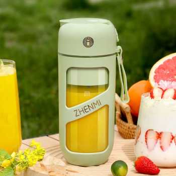 ZHENMI Blender Portable Buah Bottle Mini Juicer 55W 380ml - ZM-J9A