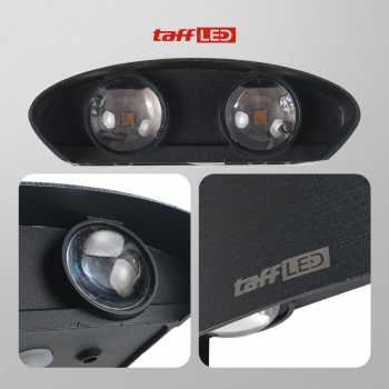 Gambar produk TaffLED Lampu Dinding Hias Outdoor Aluminium 4W 4 LED Tricolor - 1042-4 - 1