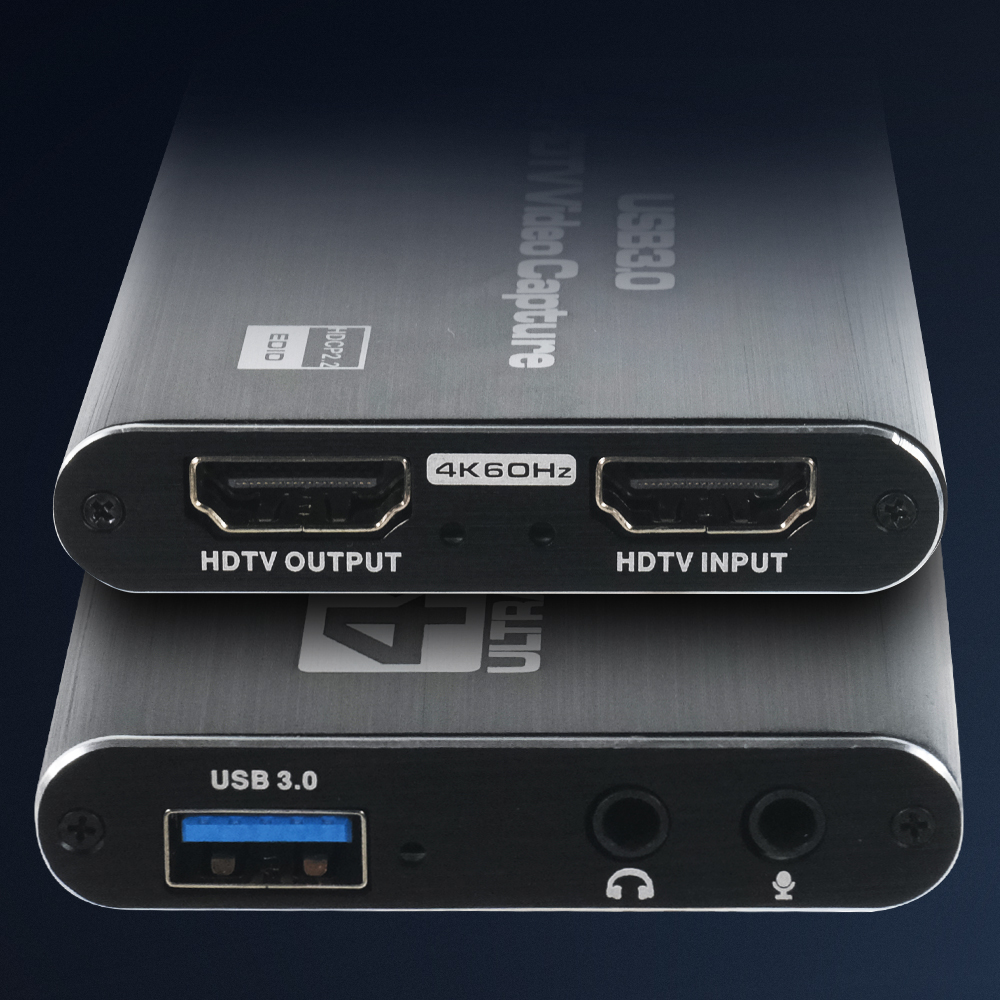 ALLOYSEED HDMI Video Capture Card Adapter Record Box USB3.0 4K HDTV