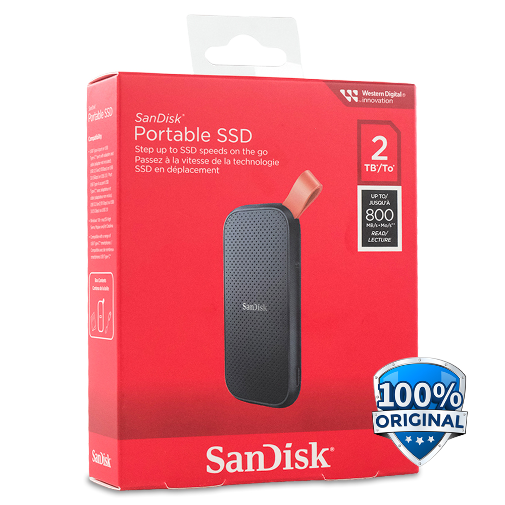 thumbnail image 2 of SanDisk 2TB Portable SSD - Ultra-Fast 800MB/s USB-C External Solid State Drive 2 of 5