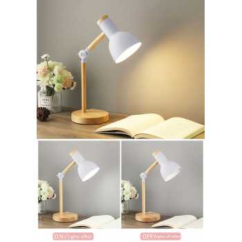 Gambar produk TaffLED Lampu Meja Belajar LED Model Nordic Wooden Art 12W 3in1 Color - PK407