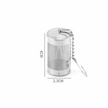 Gambar produk TINGKE Saringan Teh Bumbu Rempah Stainless Steel Reusable Filter 4x2.3cm - TK304