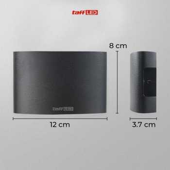 Gambar produk TaffLED Lampu Dinding Hias Outdoor Aluminium 4W 4 LED Tricolor - 1042-4 - 5