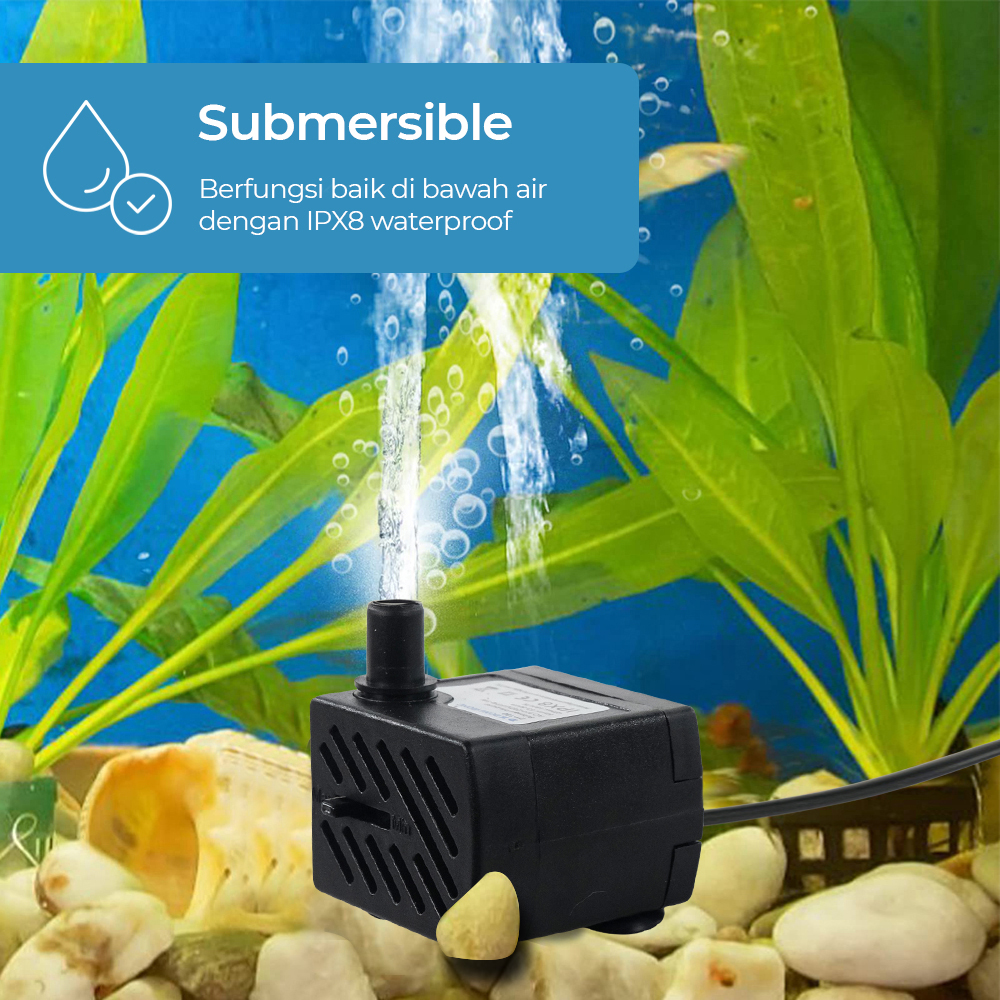 DONG HONG Pompa Air Aquarium Ikan Submersible Pump Fish Tank 220240V