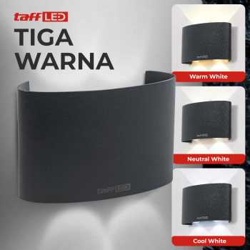 Gambar produk TaffLED Lampu Dinding Hias Outdoor Aluminium 4W 4 LED Tricolor - 1042-4 - 3