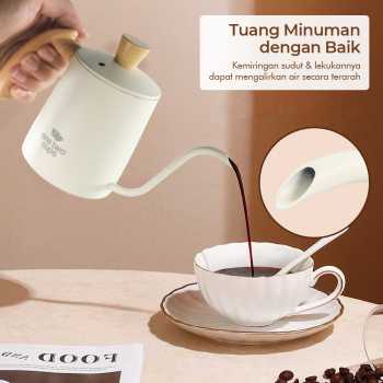 Gambar produk One Two Cups Teko Leher Angsa Gooseneck Pour Over Drip Kettle 350ml - AGB-35