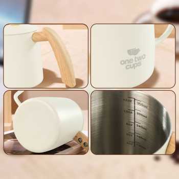 Gambar produk One Two Cups Teko Leher Angsa Gooseneck Pour Over Drip Kettle 350ml - AGB-35