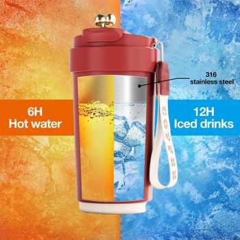 Gambar produk WMYG Botol Minum Tumbler Suhu Smart LCD Display Stainless Steel 450ml - WM-8001