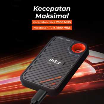 Gambar produk Netac ZX20 Portable SSD 2000MB/s USB 3.2 Gen 2 Type C 512GB - NT01ZX20
