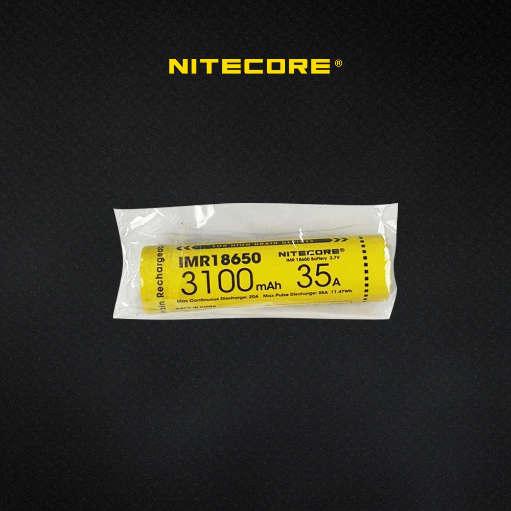 Gambar produk NITECORE Baterai Vape Rechargeable IMR18650 3.7 V 3100mAh 1 PCS - Kemasan