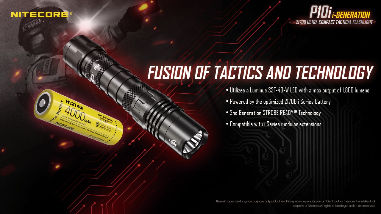 NITECORE Senter LED Flashlight Tactical USB Rechargeable IP68 1800lm ...