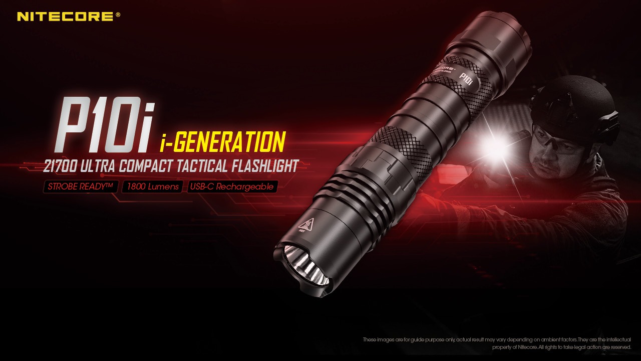 Gambar produk NITECORE Senter LED Flashlight Tactical USB Rechargeable IP68 1800lm - P10i