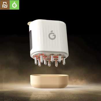 Gambar produk Xiaomi Youpin GUOSHI Red Light Oil Scalp Massager Brush Rechargeable - KH-2213