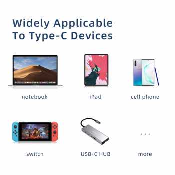 Gambar produk ESSAGER OTG Type C USB 3.1 Magnetic Adaptor Elbow Suction LED 10Gbps - EZJCX-KTZ0G
