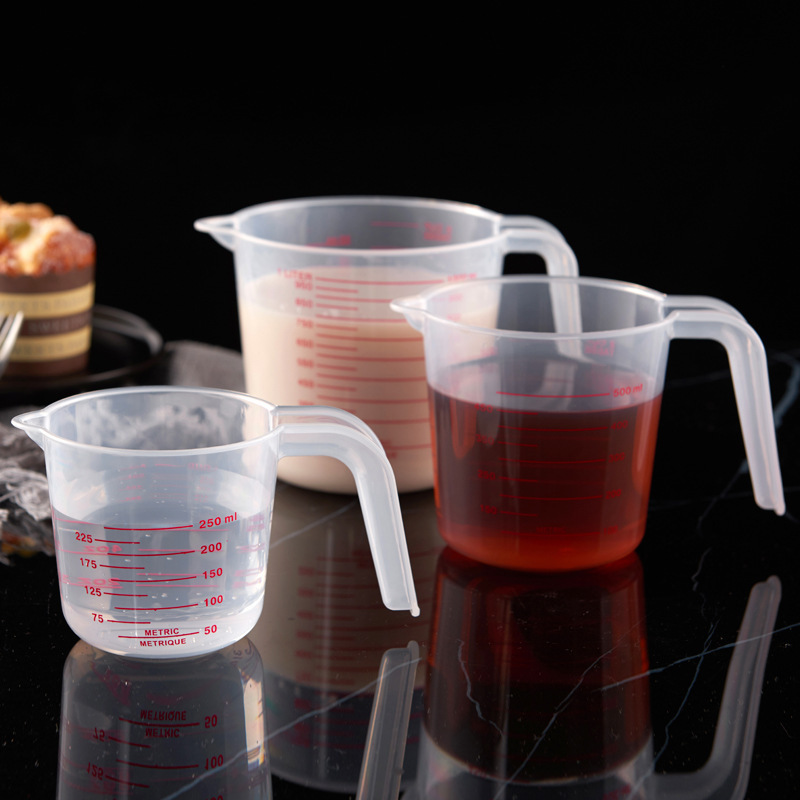 VYROX Gelas Ukur Takaran Plastik Measuring Cup OZ 250ml/500ml/1L 3 PCS - BS31 Gambar produk VYROX Gelas Ukur Takaran Plastik Measuring Cup OZ 250ml/500ml/1L 3 PCS - BS31 - 2