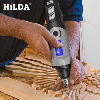 Gambar produk HILDA Bor Listrik Mini Electric Drill Polishing Engraver Grinder 400W - MD400