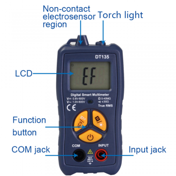 Gambar produk FOCAN Smart Digital Multimeter Portable NCV Voltage Tester - DT135