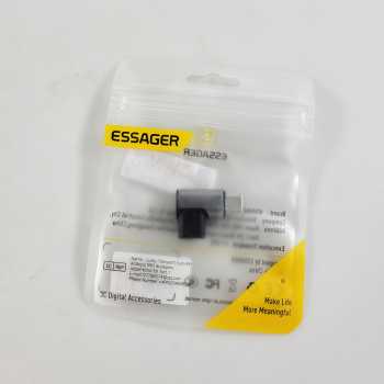 Gambar produk ESSAGER OTG Type C USB 3.1 Magnetic Adaptor Elbow Suction LED 10Gbps - EZJCX-KTZ0G