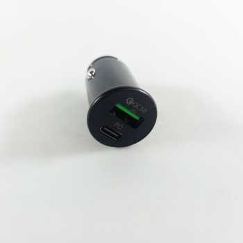 Gambar produk KUULAA Car Charger Mobil Fast Charging PD QC 3.0 Type C USB Port 20W - A318