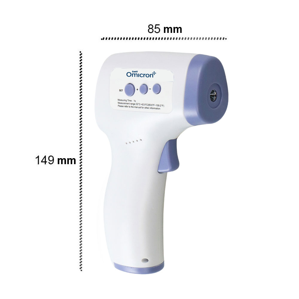 Gambar produk TaffOmicron Thermogun Thermometer Tembak Suhu Badan Infrared - AD801