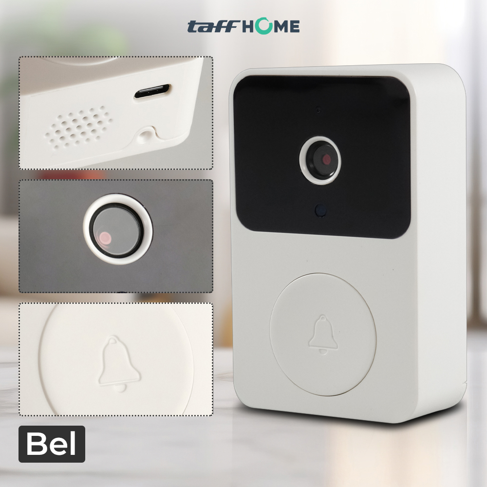 Gambar produk TaffHOME Bel Rumah Smart Doorbell Wireless Video HD Talkback - X9