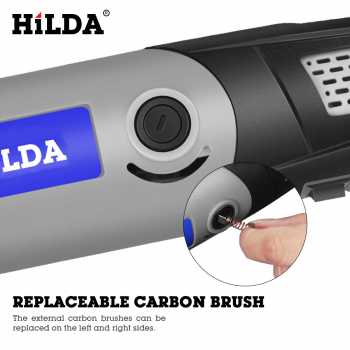 Gambar produk HILDA Bor Listrik Mini Electric Drill Polishing Engraver Grinder 400W - MD400