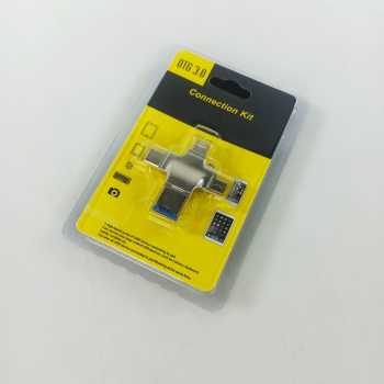 Gambar produk Y-DISK Card Reader 4in1 USB 3.0 Micro Type C Lightning OTG MicroSD - CR125