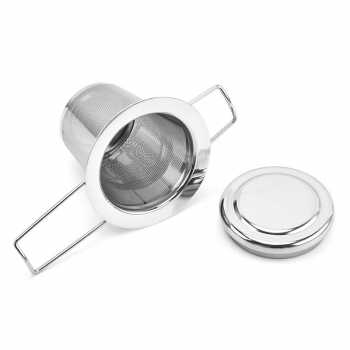 Gambar produk MEXQCH Saringan Teh Stainless Steel Reusable Filter Tea Strainer - JXI304 - 8